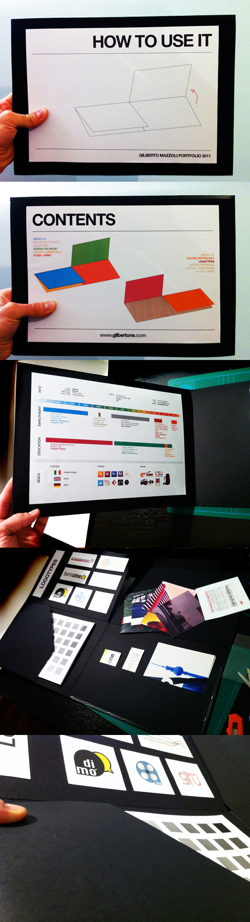 home-made printed portofolio. I gave it to a graphic studio in Berlin in 2011. Now it should have gone through all the recycling process.