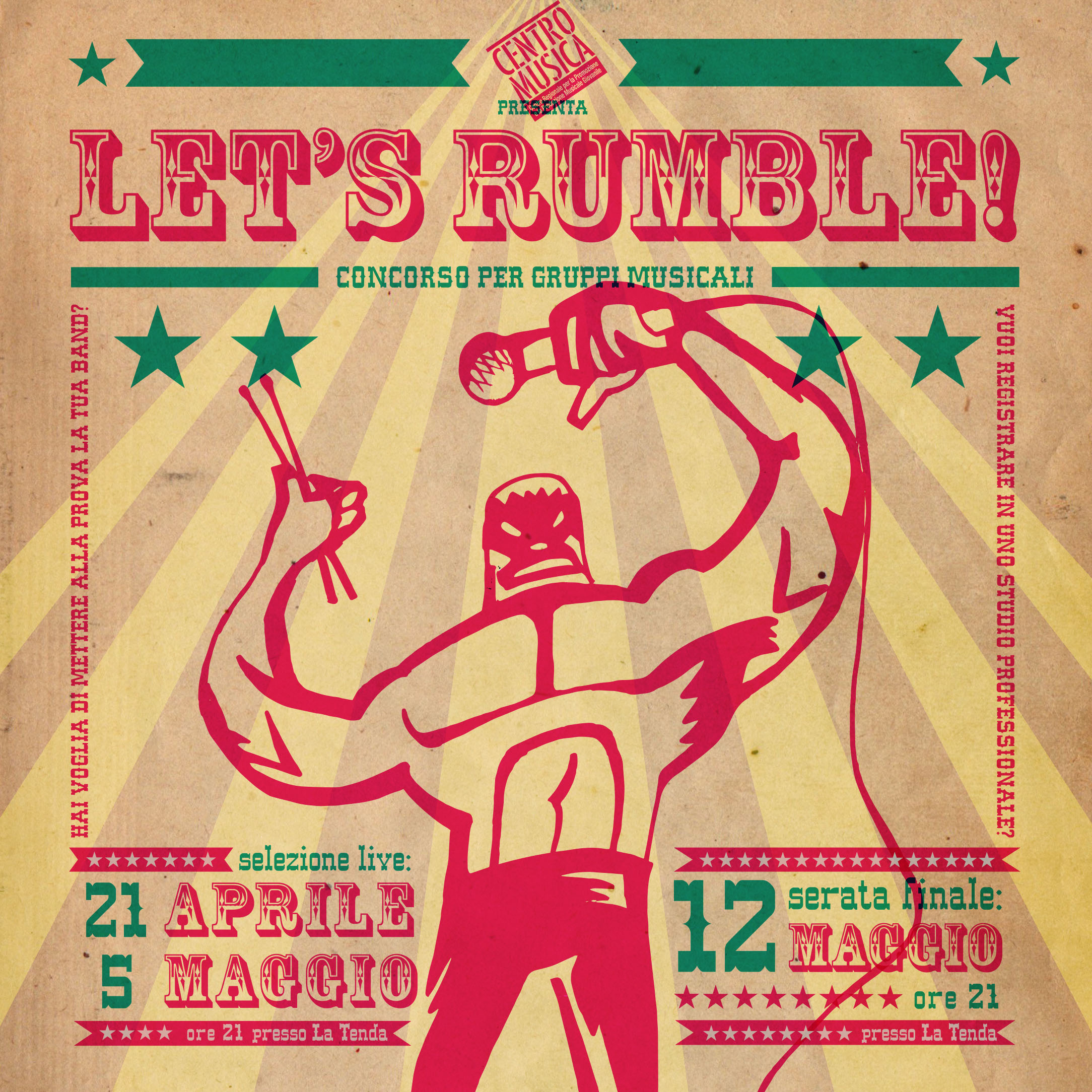 Let's Rumble'. Flyer Design. 2017.